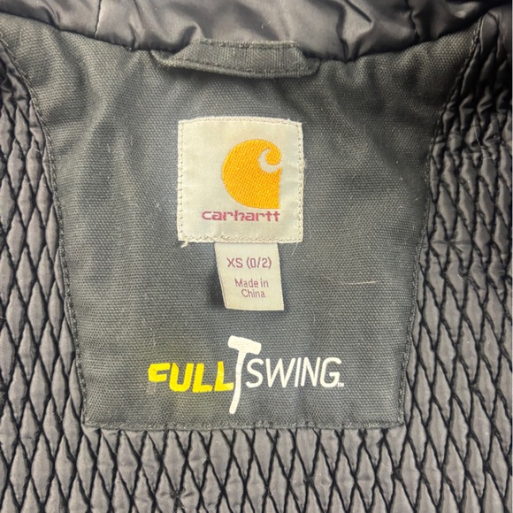 CARHARTT Women’s Black Full Swing Cryder Jacket Utility Work Jacket size: XS 0/2 - Picture 10 of 11